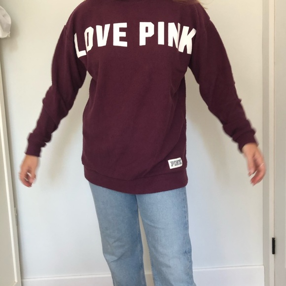 PINK Mock Neck Sweater - Picture 3 of 3